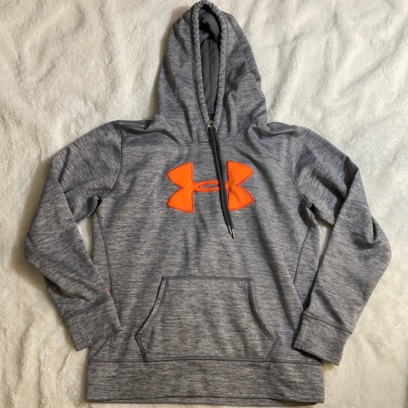 Grey & Orange Under Armour Sweatshirt - Picture 1 of 4
